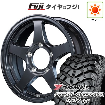 【新品】ジムニー 夏タイヤ ホイール4本セット 195R16C 104/102Q ヨコハマ ジオランダー M/T+ G001J MID WHEELS RT-5N+2 5.5J 16インチ(送料無料)