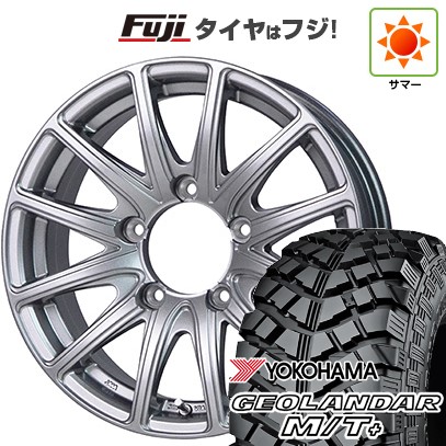 【新品】ジムニー 夏タイヤ ホイール4本セット 195R16C 104/102Q ヨコハマ ジオランダー M/T+ G001J ホットスタッフ バイソン BN-01 5.5J 16インチ(送料無料)