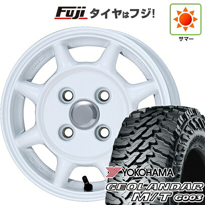 【新品 軽自動車】ハスラー 夏タイヤ ホイール4本セット 165/65R14 ヨコハマ ジオランダー M/T G003 ENKEI エンケイ SAM タフ 4.5J 14インチ(送料無料)