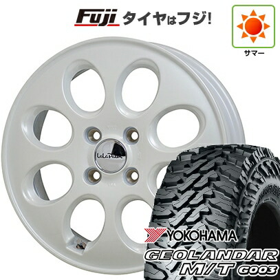 【新品 軽自動車】ハスラー 夏タイヤ ホイール4本セット 165/65R14 ヨコハマ ジオランダー M/T G003 ホットスタッフ ララパーム オーバル 4.5J 14インチ(送料無料)