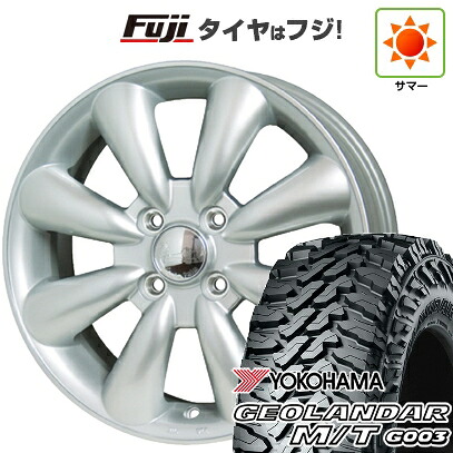 【新品 軽自動車】ハスラー 夏タイヤ ホイール4本セット 165/65R14 ヨコハマ ジオランダー M/T G003 ホットスタッフ ララパーム KC-8 4.5J 14インチ(送料無料)