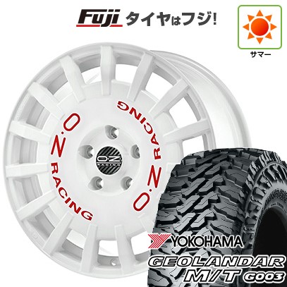【新品国産車用5穴114.3】 夏タイヤ ホイール4本セット 225/65R17 ヨコハマ ジオランダー M/T G003 OZ ラリーレーシング 7J 17インチ(送料無料)|フジ スペシャルセレクション