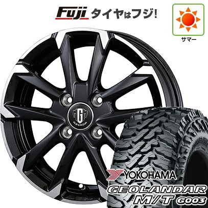 【新品 軽自動車】ハスラー 夏タイヤ ホイール4本セット 165/65R14 ヨコハマ ジオランダー M/T G003 コーセイ MZ-GROW C52S 4.5J 14インチ(送料無料)