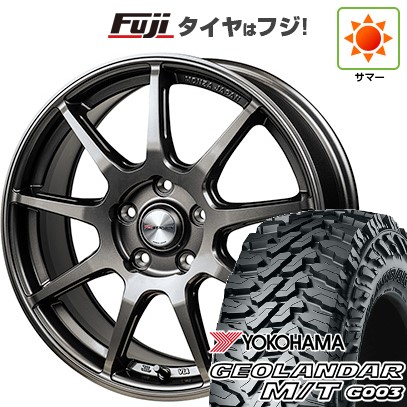 【新品国産車用5穴114.3】 夏タイヤ ホイール4本セット 225/65R17 ヨコハマ ジオランダー M/T G003 モンツァ Rバージョン FS99 17インチ(送料無料)｜フジ スペシャルセレクション