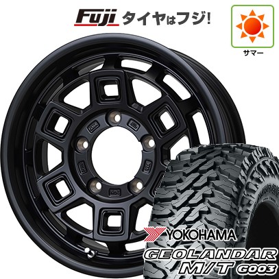 【新品】ジムニーシエラ/ジムニーノマド 夏タイヤ ホイール4本セット 215/70R16 ヨコハマ ジオランダー M/T G003 ホットスタッフ マッドクロス アイヴァー 6J 16インチ(送料無料)