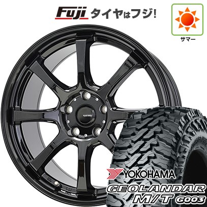 【新品国産車用5穴114.3】 夏タイヤ ホイール4本セット 225/65R17 ヨコハマ ジオランダー M/T G003 ホットスタッフ ジースピード G-08 7J 17インチ(送料無料)