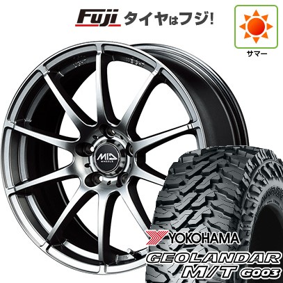 【新品国産車用5穴114.3】 夏タイヤ ホイール4本セット 225/65R17 ヨコハマ ジオランダー M/T G003 MID WHEELS スタッグ メタリックグレー 7J 17インチ(送料無料)