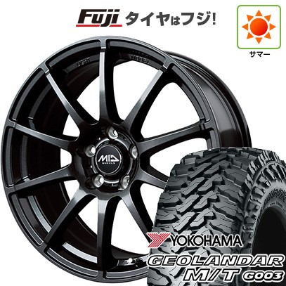 【新品国産車用5穴114.3】 夏タイヤ ホイール4本セット 225/65R17 ヨコハマ ジオランダー M/T G003 MID WHEELS スタッグ ストロングガンメタ 7J 17インチ(送料無料)