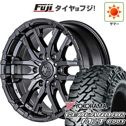 【新品】プラド/ハイラックス 夏タイヤ ホイール4本セット 265/70R17 ヨコハマ ジオランダー M/T G003 MID WHEELS NITRO POWER M26 クロスファング 8J 17インチ(送料無料)|フジ スペシャルセレクション
