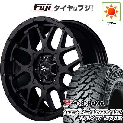 【新品国産車用6穴139.7】 夏タイヤ ホイール4本セット 35X12.5R17 ヨコハマ ジオランダー M/T G003 MID WHEELS NITRO POWER M28 バレット 8J 17インチ(送料無料)