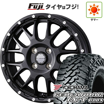 【新品 軽自動車】軽トラ 軽バン 夏タイヤ ホイール4本セット 145/80R12 80/78N ヨコハマ ジオランダー M/T G003 WEDS ウェッズアドベンチャー マッドヴァンス 08 4J 12インチ(送料無料)