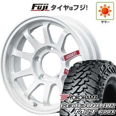 【新品】ジムニー 夏タイヤ ホイール4本セット 175/80R16 ヨコハマ ジオランダー M/T G003 RAYS レイズ A LAP-J PRO 5.5J 16インチ(送料無料)