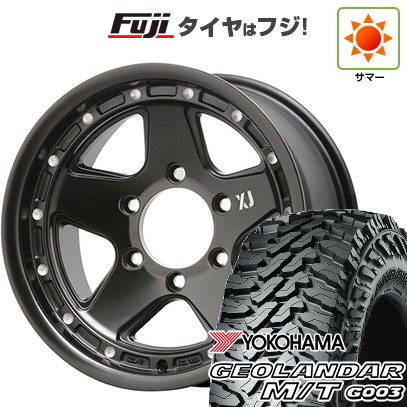 【新品国産車用6穴139.7】 夏タイヤ ホイール4本セット 285/75R16 ヨコハマ ジオランダー M/T G003 MLJ エクストリームJ XJ05 8J 16インチ(送料無料)