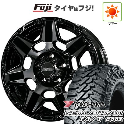 【新品】デリカD5 夏タイヤ ホイール4本セット 225/70R16 ヨコハマ ジオランダー M/T G003 クライメイト スワット(SBC) 7J 16インチ(送料無料)