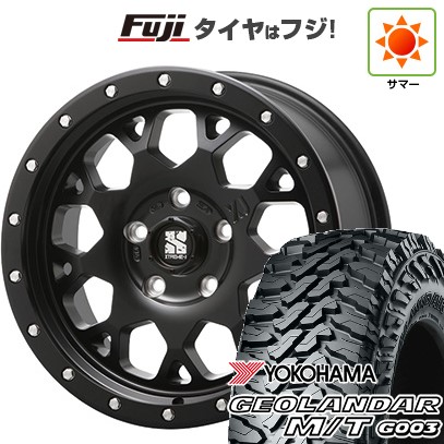 【新品】デリカD5 夏タイヤ ホイール4本セット 225/70R16 ヨコハマ ジオランダー M/T G003 MLJ エクストリームJ XJ04 7J 16インチ(送料無料)|フジ スペシャルセレクション