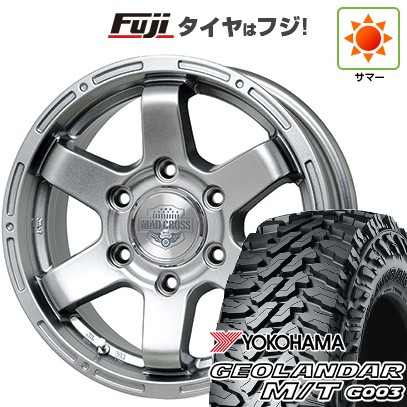 【新品】ランクル300 夏タイヤ ホイール4本セット 285/65R18 ヨコハマ ジオランダー M/T G003 ホットスタッフ マッドクロス MC-76 ダークシルバー トヨタ車専用 8J 18インチ(送料無料)