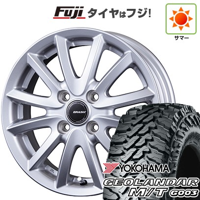 【新品 軽自動車】ハスラー 夏タイヤ ホイール4本セット 165/65R14 ヨコハマ ジオランダー M/T G003 コーセイ クレイシズ VS6 4.5J 14インチ(送料無料)