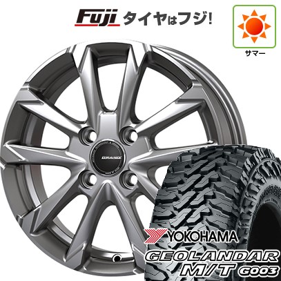 【新品 軽自動車】ハスラー 夏タイヤ ホイール4本セット 165/65R14 ヨコハマ ジオランダー M/T G003 コーセイ クレイシズ GC36F 4.5J 14インチ(送料無料)