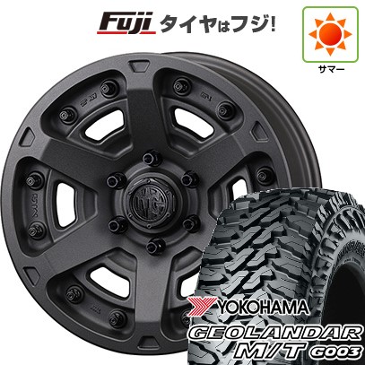 【新品国産車用6穴139.7】 夏タイヤ ホイール4本セット 285/70R17 ヨコハマ ジオランダー M/T G003 クリムソン マーテルギア(MG) アーマーFF 8J 17インチ(送料無料)