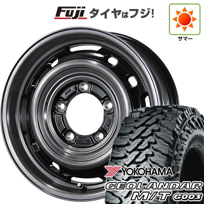 【新品】ジムニー 夏タイヤ ホイール4本セット 185/85R16 ヨコハマ ジオランダー M/T G003 トピー ランドフット XFG 数量限定 5.5J 16インチ(送料無料)