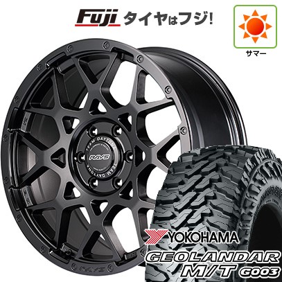 【新品】ランクル300 夏タイヤ ホイール4本セット 275/55R20 ヨコハマ ジオランダー M/T G003 RAYS レイズ デイトナ M8 BLACK EDITION 9J 20インチ(送料無料)|フジ スペシャルセレクション