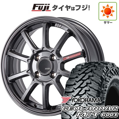 【新品国産車用5穴114.3】 夏タイヤ ホイール4本セット 225/65R17 ヨコハマ ジオランダー M/T G003 SSR GT GTV05 7J 17インチ(送料無料)