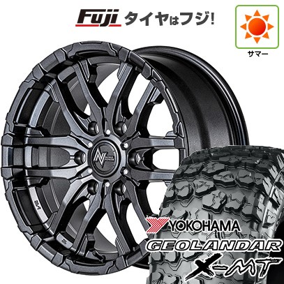 【新品国産車用6穴139.7】 夏タイヤ ホイール4本セット 35X12.5R17 ヨコハマ ジオランダー X-MT G005 MID WHEELS NITRO POWER M26 クロスファング 8J 17インチ(送料無料)