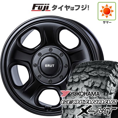 【新品国産車用6穴139.7】 夏タイヤ ホイール4本セット 35X12.5R17 ヨコハマ ジオランダー X-MT G005 トライスター BRUT BR-33 8J 17インチ(送料無料)