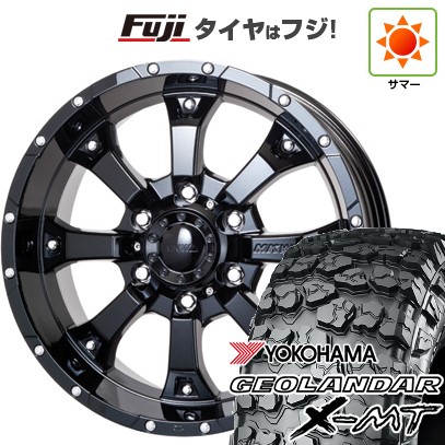 【新品国産車用6穴139.7】 夏タイヤ ホイール4本セット 35X12.5R17 ヨコハマ ジオランダー X-MT G005 トライスター MKW MK-46 8J 17インチ(送料無料)