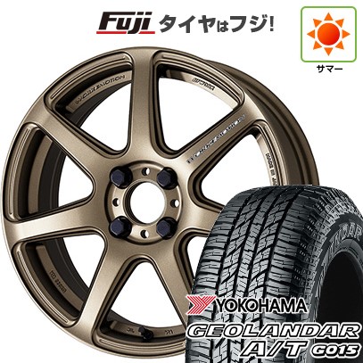 【新品国産車用5穴114.3】 夏タイヤ ホイール4本セット 225/60R17 ヨコハマ ジオランダー A/T G015 OWL/RBL WORK ワーク エモーション T7R 7J 17インチ(送料無料)｜フジ スペシャルセレクション