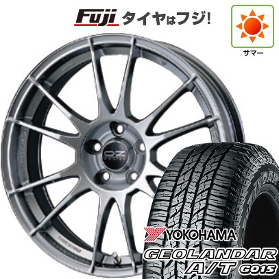 【新品国産車用5穴100】 夏タイヤ ホイール4本セット 225/60R17 ヨコハマ ジオランダー A/T G015 OWL/RBL OZ ウルトラレッジェーラ 7.5J 17インチ(送料無料)