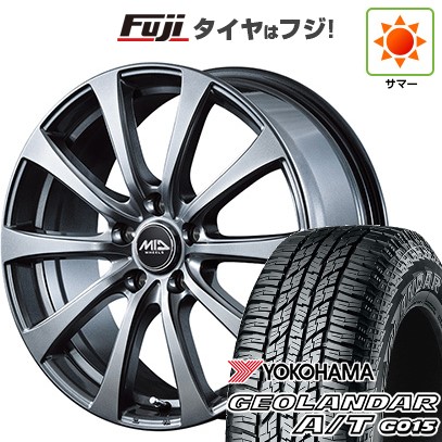 【新品国産車用5穴114.3】 夏タイヤ ホイール4本セット 225/65R17 ヨコハマ ジオランダー A/T G015 OWL/RBL MID WHEELS G10 7J 17インチ(送料無料)