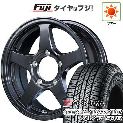 【新品】ジムニー 夏タイヤ ホイール4本セット 185/85R16 ヨコハマ ジオランダー A/T G015 WL/RBL MID WHEELS RT-5N+2 5.5J 16インチ(送料無料)
