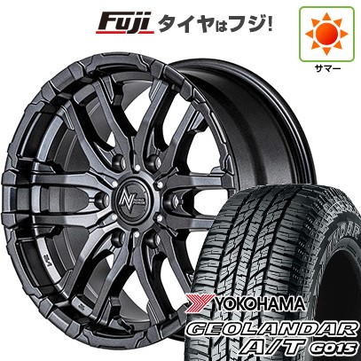 【新品】ハイエース200系 夏タイヤ ホイール4本セット 215/65R16 109/107S ヨコハマ ジオランダー A/T G015 WL/RBL MID WHEELS NITRO POWER M26 クロスファング 6.5J 16インチ(送料無料)