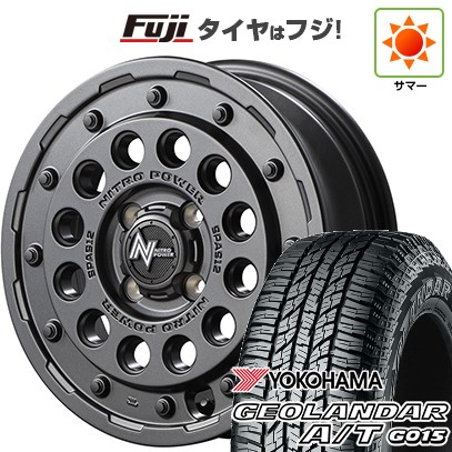 【新品 軽自動車】 夏タイヤ ホイール4本セット 165/60R15 ヨコハマ ジオランダー A/T G015 RBL MID WHEELS NITRO POWER H12 ショットガン 15インチ(送料無料) サマータイヤ