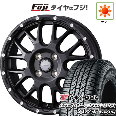 【新品 軽自動車】N-BOX タント スペーシア 夏タイヤ ホイール4本セット 165/55R15 ヨコハマ ジオランダー A/T G015 RBL WEDS ウェッズアドベンチャー マッドヴァンス 08 4.5J 15インチ(送料無料)