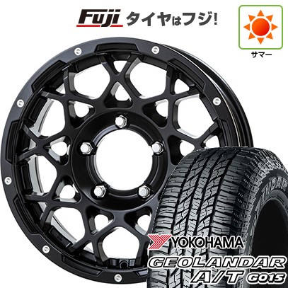【新品】ジムニー 夏タイヤ ホイール4本セット 185/85R16 ヨコハマ ジオランダー A/T G015 WL/RBL トライスター BRUT BR-55 5.5J 16インチ(送料無料)