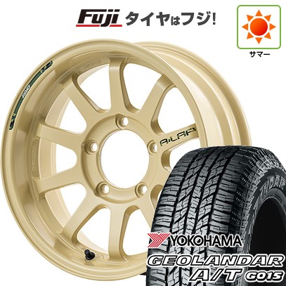 【新品】ジムニー 夏タイヤ ホイール4本セット 185/85R16 ヨコハマ ジオランダー A/T G015 WL/RBL RAYS レイズ A LAP-J DESERT EDITION 5.5J 16インチ(送料無料)