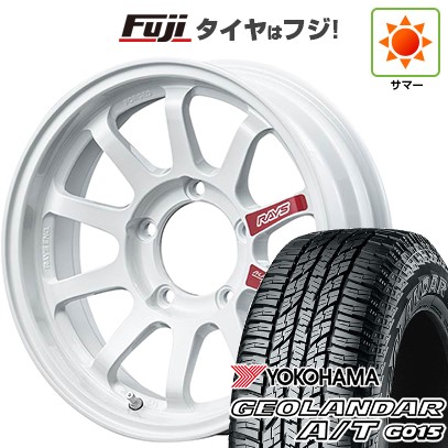 【新品】ジムニー 夏タイヤ ホイール4本セット 185/85R16 ヨコハマ ジオランダー A/T G015 WL/RBL RAYS レイズ A LAP-J PRO 5.5J 16インチ(送料無料)