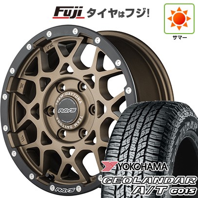 【新品国産車用5穴114.3】 夏タイヤ ホイール4本セット 225/60R17 ヨコハマ ジオランダー A/T G015 OWL/RBL RAYS レイズ デイトナ M8 xB Edition 7J 17インチ(送料無料)|フジ スペシャルセレクション