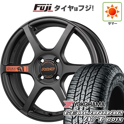 【新品 軽自動車】N-BOX タント スペーシア 夏タイヤ ホイール4本セット 165/55R15 ヨコハマ ジオランダー A/T G015 RBL RAYS レイズ グラムライツ 57C6 SPEC-D 5J 15インチ(送料無料)