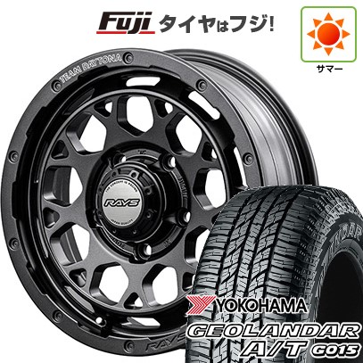 【新品】ジムニー 夏タイヤ ホイール4本セット 185/85R16 ヨコハマ ジオランダー A/T G015 WL/RBL RAYS レイズ デイトナ M9+ SPEC-M 5.5J 16インチ(送料無料)