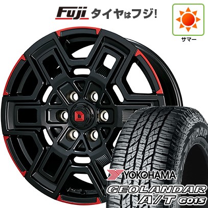 【新品】ハイエース200系 夏タイヤ ホイール4本セット 215/65R16 109/107S ヨコハマ ジオランダー A/T G015 WL/RBL クライメイト デヴグル 6.5J 16インチ(送料無料)|フジ スペシャルセレクション