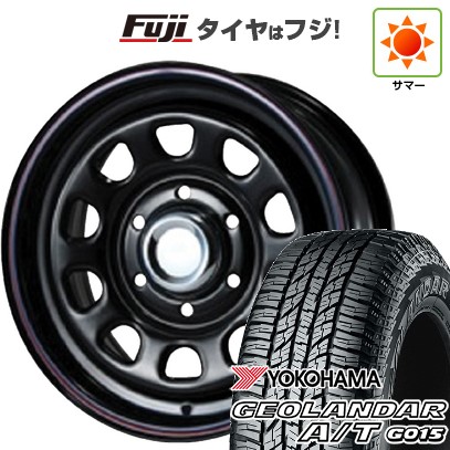 【新品】ハイエース200系 夏タイヤ ホイール4本セット 215/65R16 109/107S ヨコハマ ジオランダー A/T G015 WL/RBL MLJ デイトナSS 7J 16インチ(送料無料)