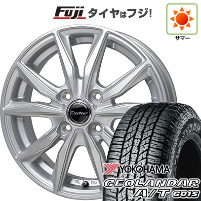【新品 軽自動車】ハスラー デリカミニ(4WD) 夏タイヤ ホイール4本セット 165/60R15 ヨコハマ ジオランダー A/T G015 RBL ホットスタッフ エクスターST 4.5J 15インチ(送料無料)