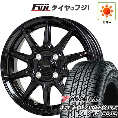 【新品 軽自動車】N-BOX タント スペーシア 夏タイヤ ホイール4本セット 165/55R15 ヨコハマ ジオランダー A/T G015 RBL ホットスタッフ ジースピード G-05 4.5J 15インチ(送料無料)｜フジ スペシャルセレクション