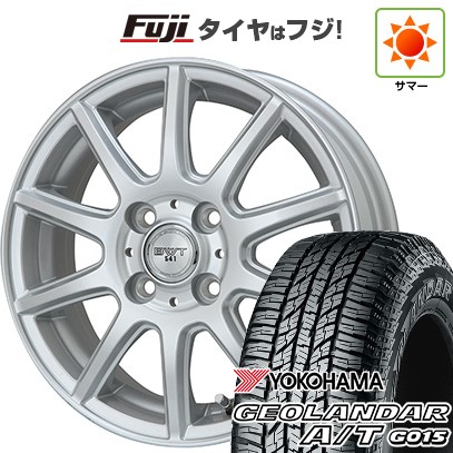 【新品 軽自動車】N-BOX タント スペーシア 夏タイヤ ホイール4本セット 165/55R15 ヨコハマ ジオランダー A/T G015 RBL ビッグウエイ BWT-541 4.5J 15インチ(送料無料)