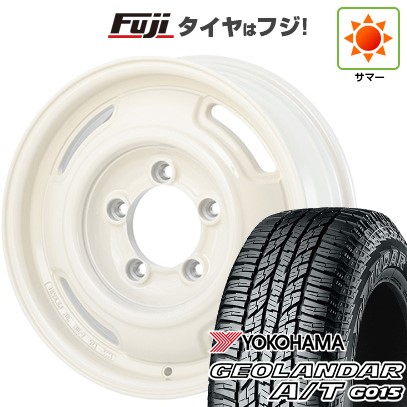 【新品】ジムニー 夏タイヤ ホイール4本セット 185/85R16 ヨコハマ ジオランダー A/T G015 WL/RBL アピオ ワイルドボア SR+ 5.5J 16インチ(送料無料)｜フジ スペシャルセレクション 199,700円