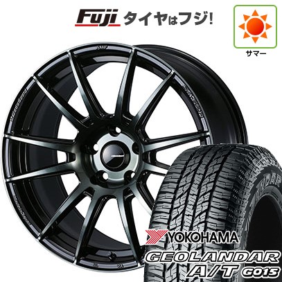 【新品国産車用5穴114.3】 夏タイヤ ホイール4本セット 225/65R17 ヨコハマ ジオランダー A/T G015 OWL/RBL WEDS ウェッズスポーツ SA-62R 7J 17インチ(送料無料)
