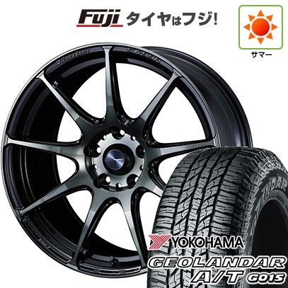 【新品国産車用5穴114.3】 夏タイヤ ホイール4本セット 225/65R17 ヨコハマ ジオランダー A/T G015 OWL/RBL WEDS ウェッズスポーツ SA-99R 7J 17インチ(送料無料)